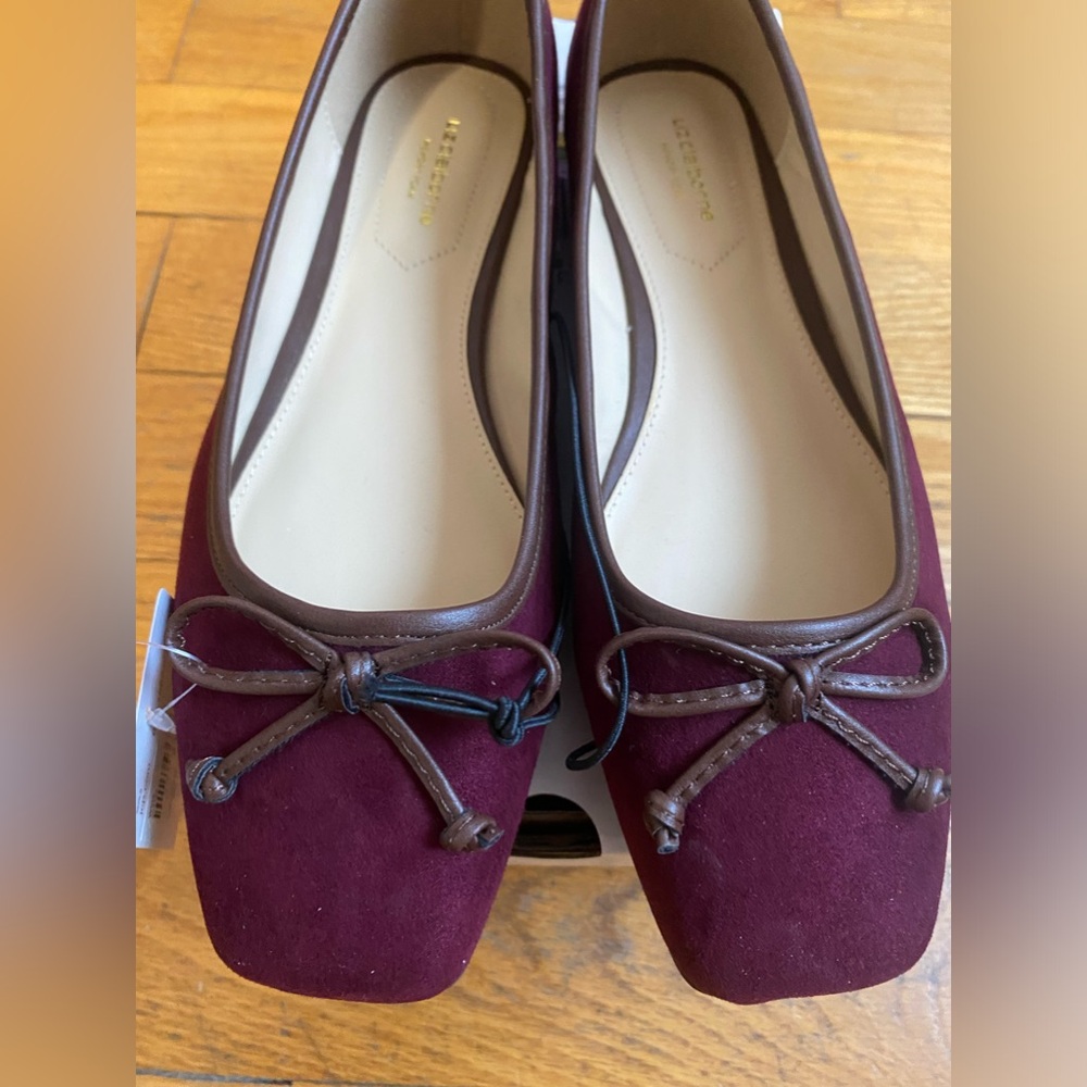 Beautiful flats in this season's favorite color… wine!